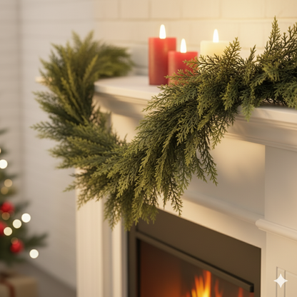 72" Faux Cedar Garland🌲